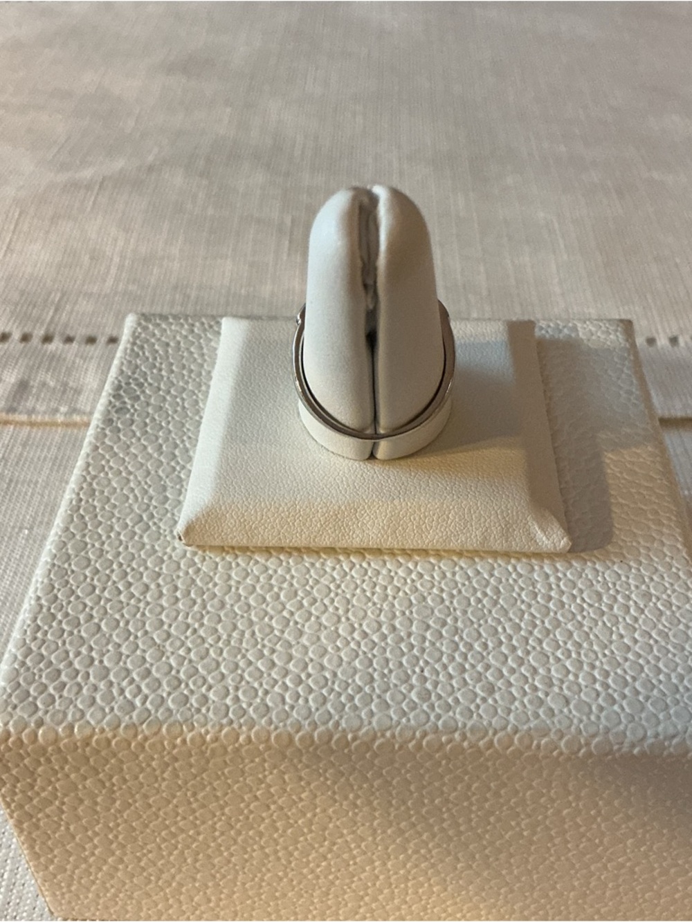 Lab Created Ruby Silver Tone Ring - image 3